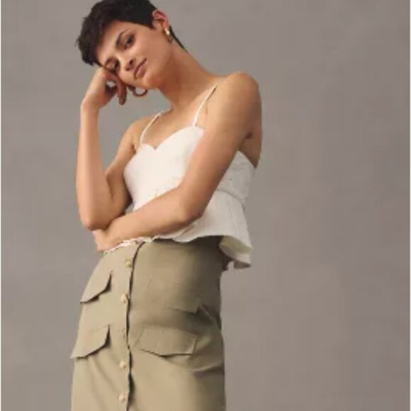 Anthropologie x Mare Mare Buttondown Utility Skirt - Picture 1 of 3